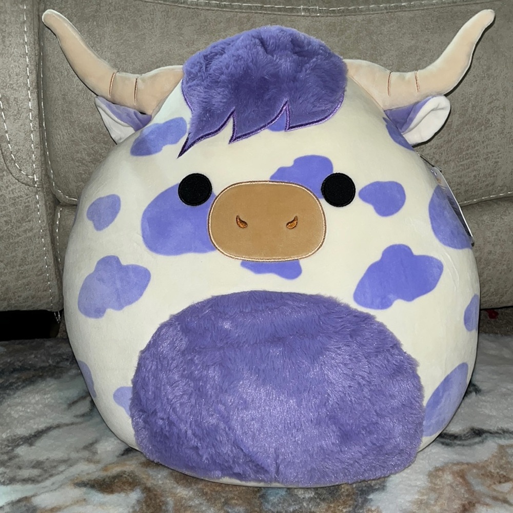 ๐ฎ Squishmallows Conway the Purple/White Cow 16โ HTF & NWT - Picture 1 of 4